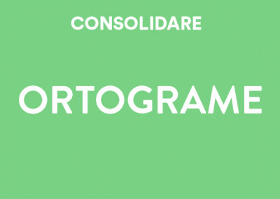 Consolidare ortograme